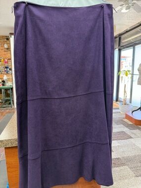 Women’s Maxi Tiered Skirt in Deep Purple